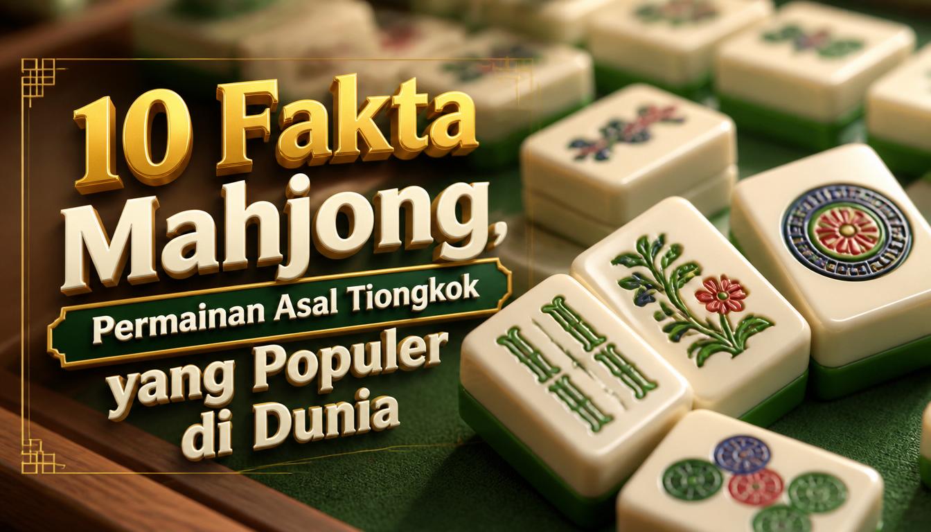 10 Fakta Mahjong, Permainan Asal Tiongkok yang Populer di Dunia