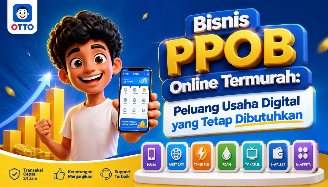 Bisnis PPOB Online Termurah Peluang Usaha Digital yang Tetap Dibutuhkan