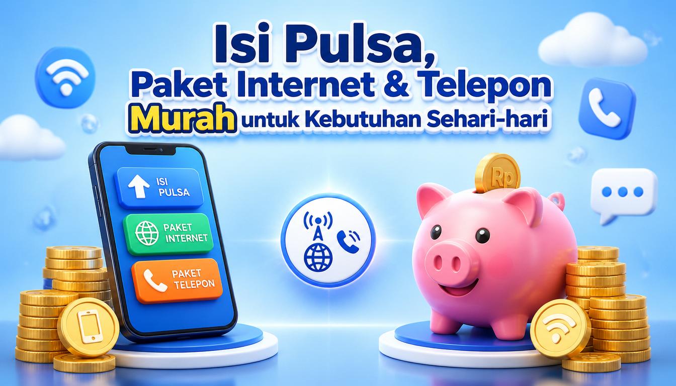 Isi Pulsa, Paket Internet & Telepon Murah untuk Kebutuhan Sehari-hari