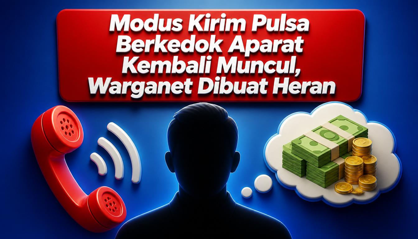 Modus Kirim Pulsa Berkedok Aparat Kembali Muncul, Warganet Dibuat Heran