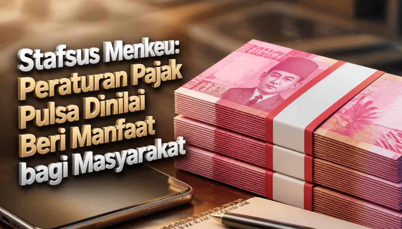 Stafsus Menkeu Peraturan Pajak Pulsa Dinilai Beri Manfaat bagi Masyarakat