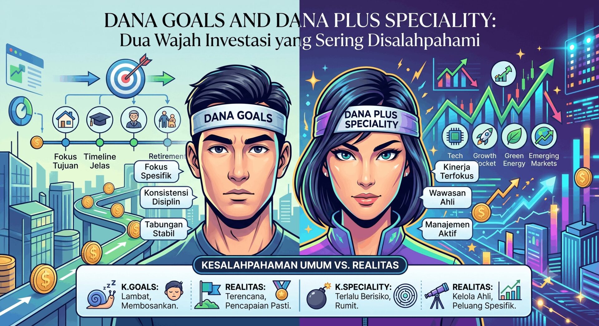Perbandingan Risiko Dana Goals vs Reksa Dana Saham Biasa