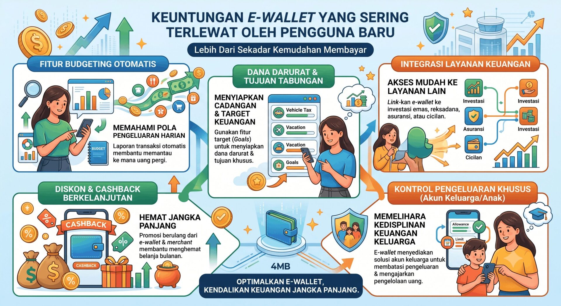 Fitur E-wallet Menguntungkan, Banyak yang Belum Tahu