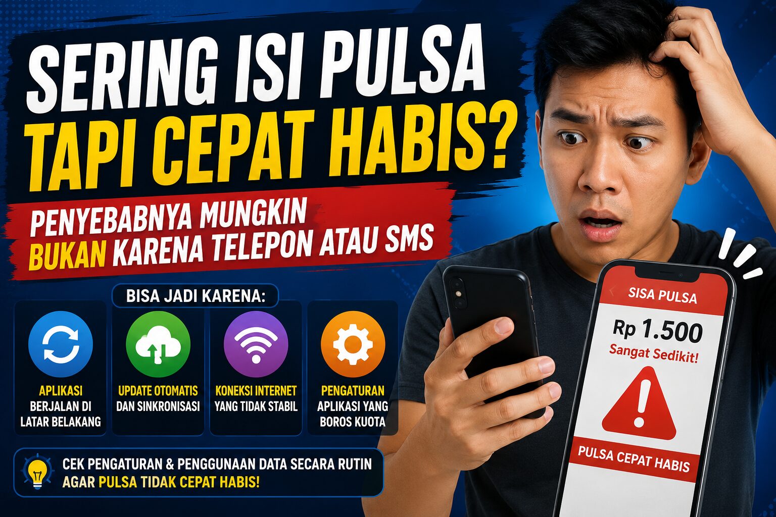 Sering Isi Pulsa tapi Cepat Habis